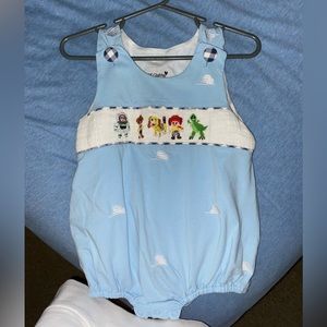 Magic Kingdom (MK) Designs Light Blue Toy Story Bubble Size 12 months.